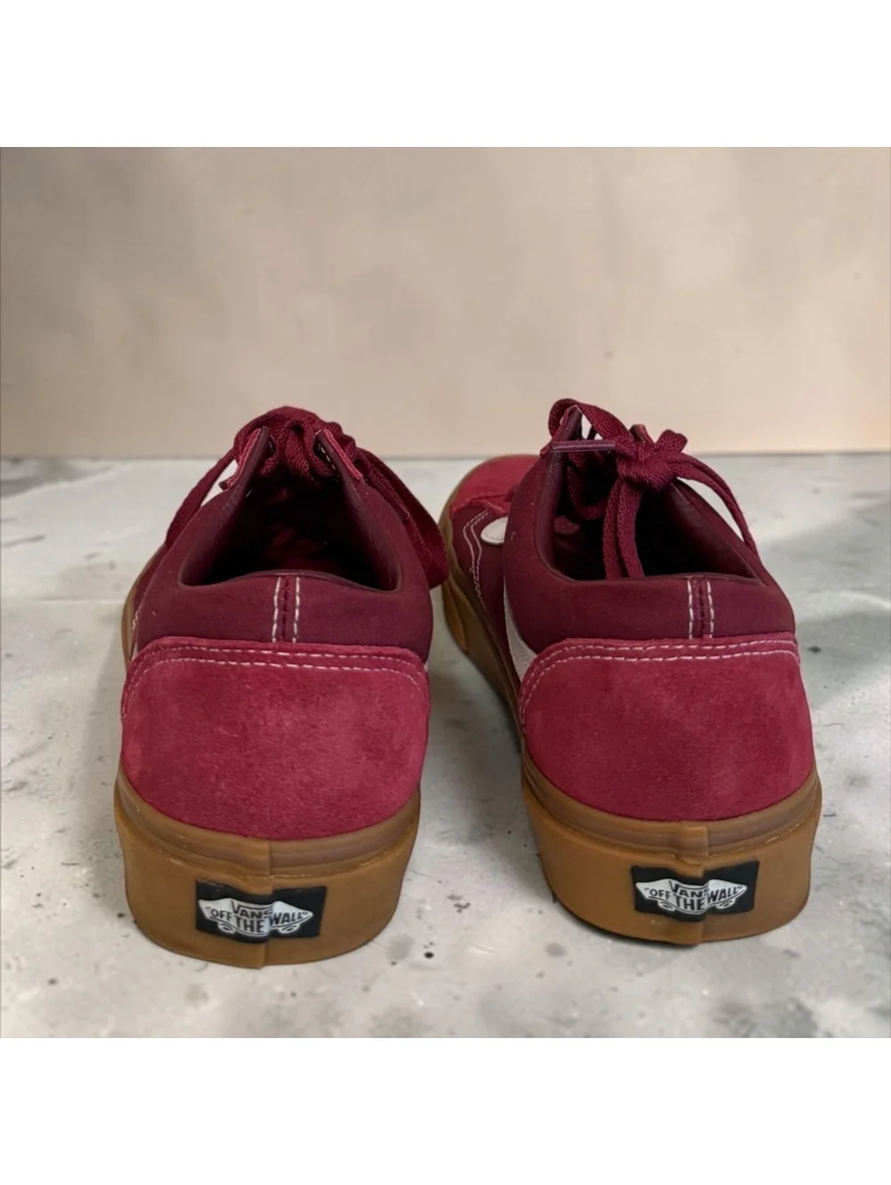 Vans Style 36 Old Skool Gum Sole Burgundy Maroon Suede (Men's 9.5 / Women's 11)